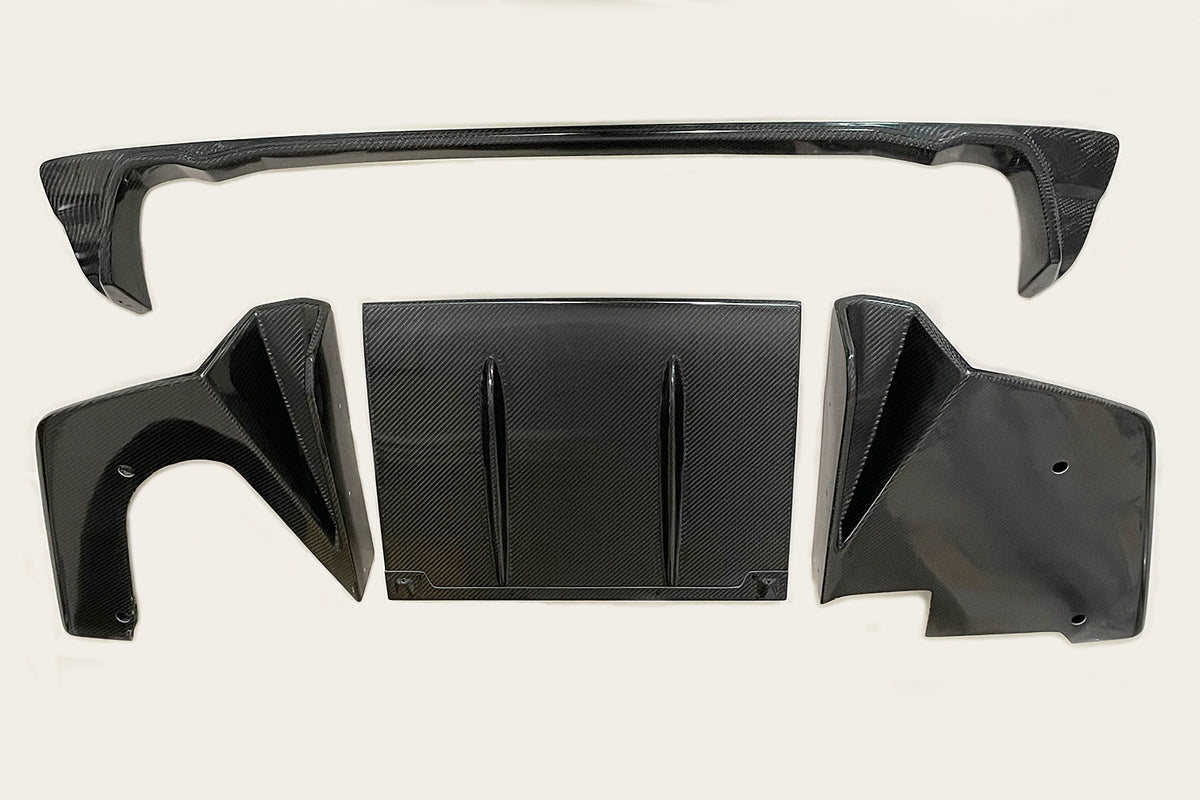 516-02801-WC LAPTORR REAR DIFFUSER Wet Carbon for E46-M3